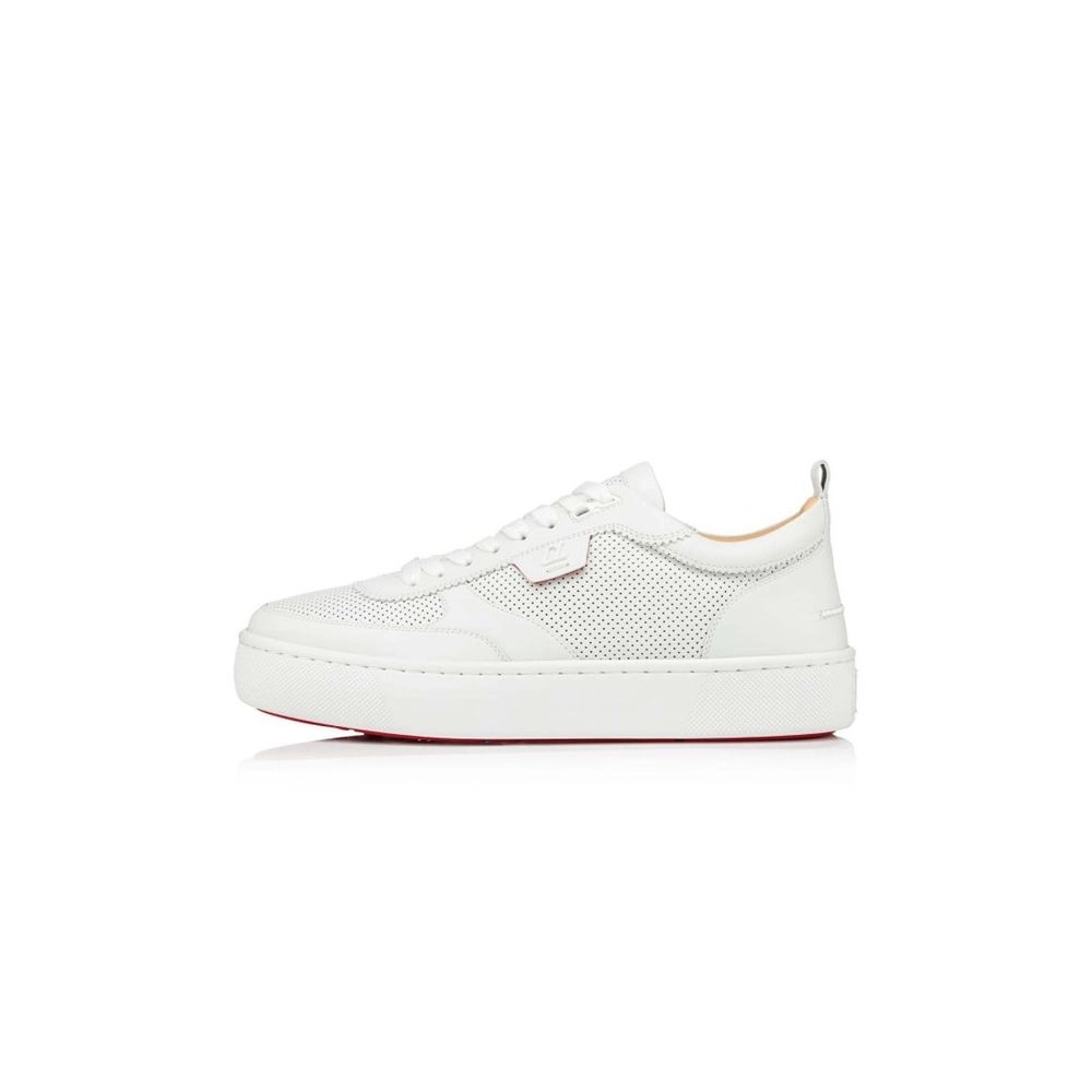 cheap Christian Louboutin Low-top Happyrui Flat Bianco Calf Sneaker sale