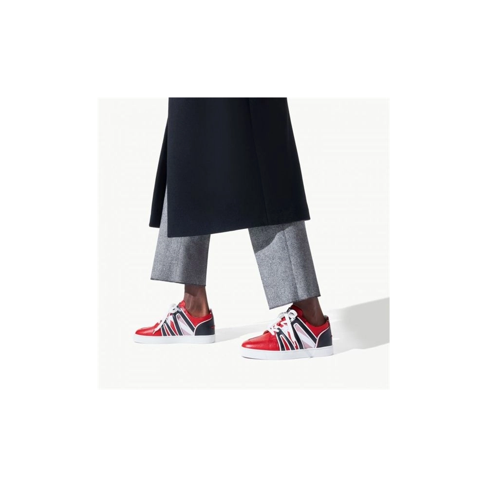 cheap Christian Louboutin Low-top Vida LT Loubi/black  Velvet Sneaker sale