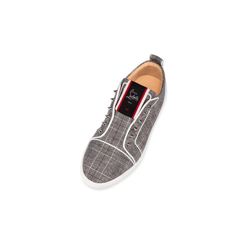 cheap Christian Louboutin Low-top F.A.V Fique A Vontade Orlato Grey Sneaker sale