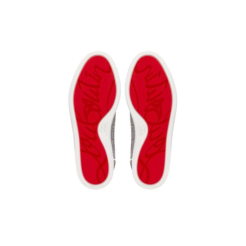 cheap Christian Louboutin Low-top F.A.V Fique A Vontade Orlato Grey Sneaker sale