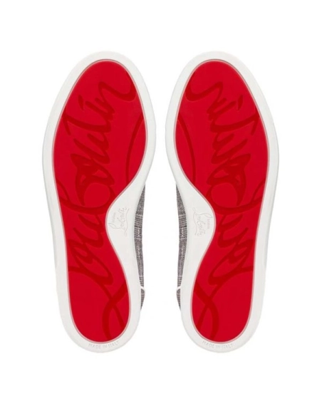 cheap Christian Louboutin Low-top F.A.V Fique A Vontade Orlato Grey Sneaker sale