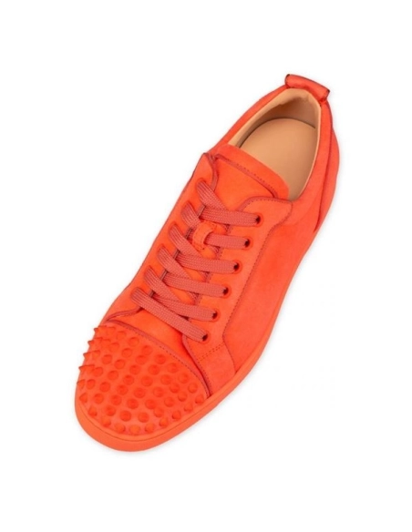 cheap Christian Louboutin Low-top Louis Junior SP Drag/drag Mat Veau Velours sale