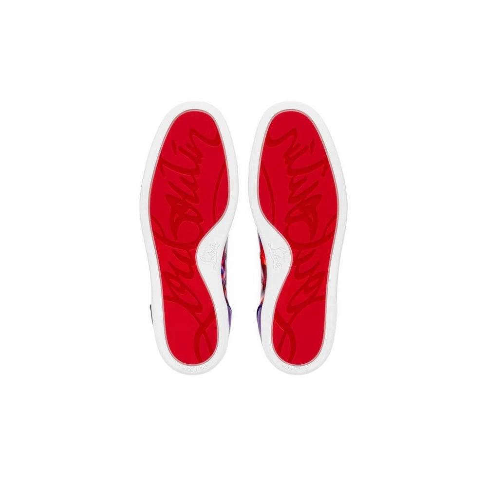 cheap Christian Louboutin Low-top Louis Junior Spikes Orlato Version Multi Calf sale