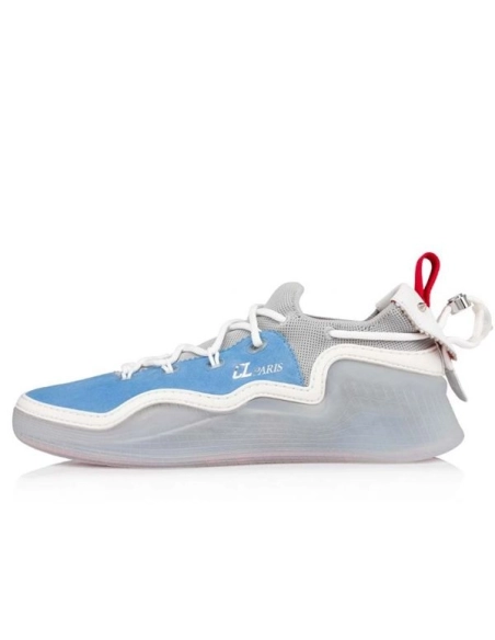 cheap Christian Louboutin Low-top Arpoador Light Blue Greek/sasso Suede Leather Sneaker sale