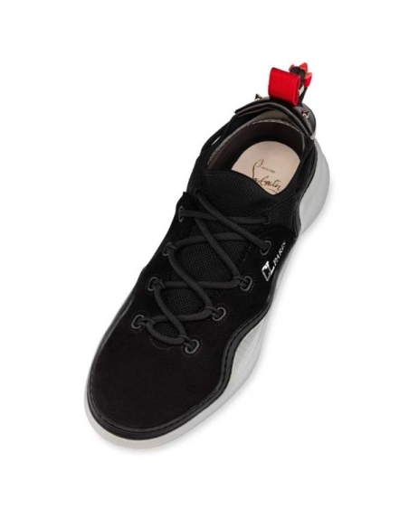 cheap Christian Louboutin Arpoador Black Suede Leather Sneaker sale
