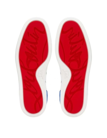 cheap Christian Louboutin Low Top Men's Louis Junior Spikes Orlato Version Multi Calf sale