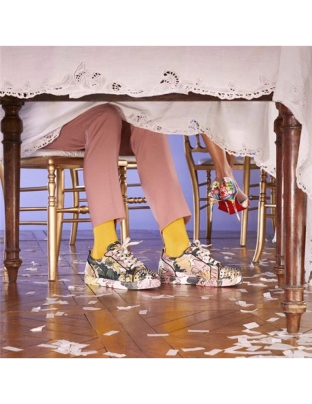 cheap Christian Louboutin Fun Louis Junior Spikes Multi Fabric Sneaker sale