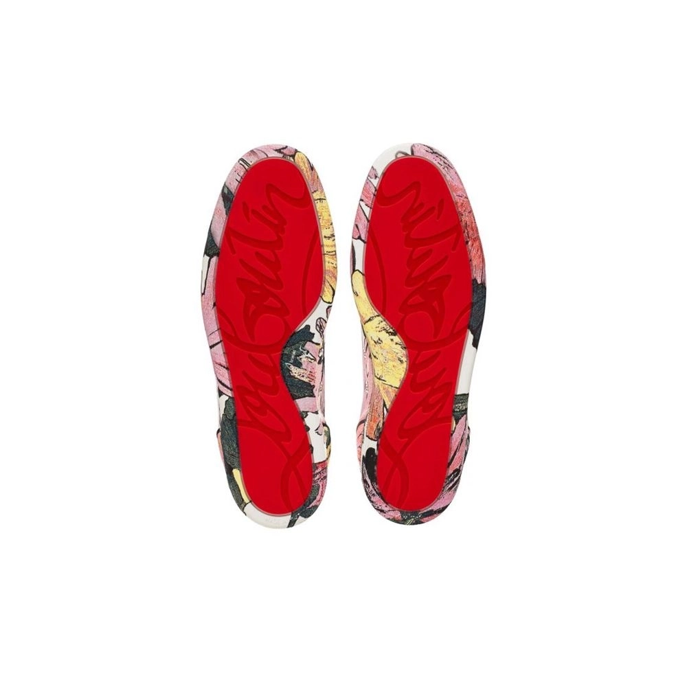 cheap Christian Louboutin Fun Louis Junior Spikes Multi Fabric Sneaker sale