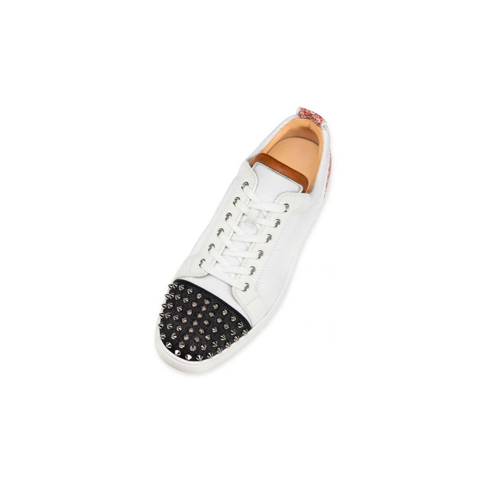cheap Christian Louboutin Low-top Louis Junior Spikes Orlato Version Multi Fabric sale