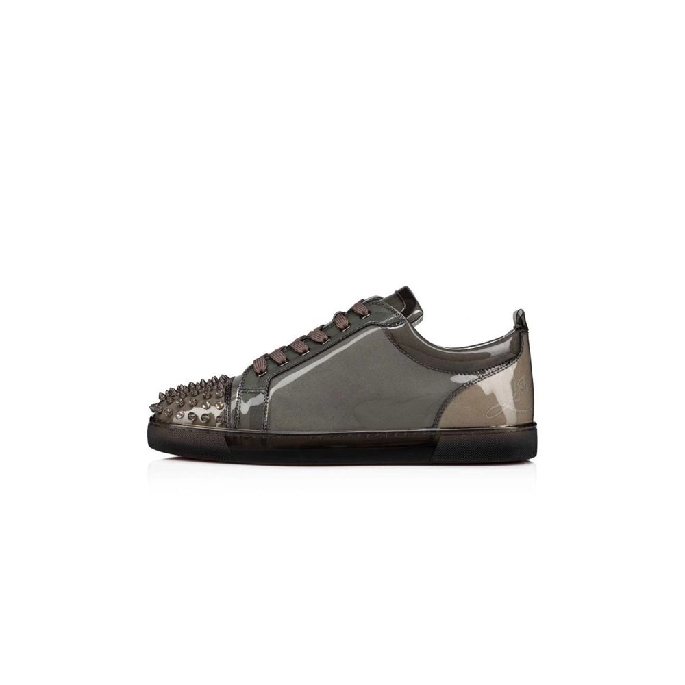 cheap Christian Louboutin Low-top Louis Junior X Ray Sasso/clear Sasso PVC sale