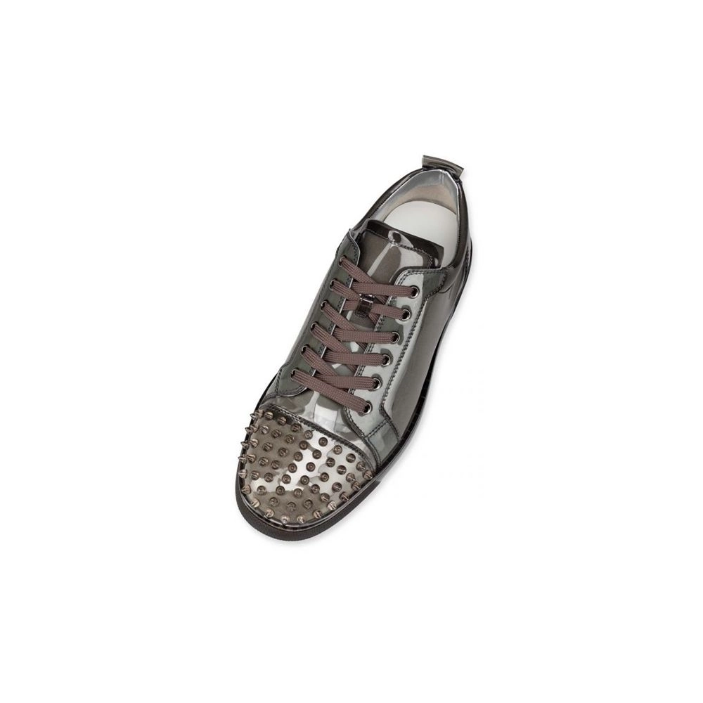 cheap Christian Louboutin Low-top Louis Junior X Ray Sasso/clear Sasso PVC sale