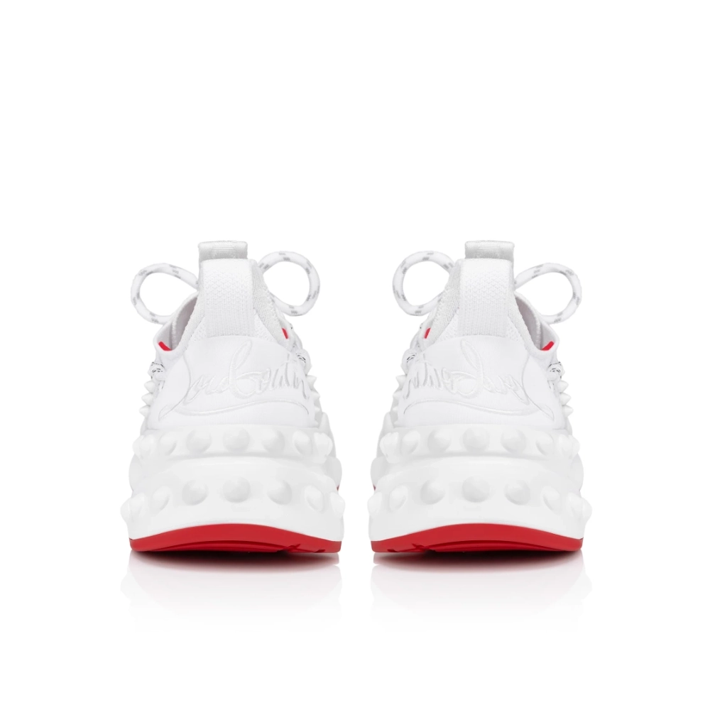 Discount Christian Louboutin Trailnrun Men Running Sneakers White Outlet Sale