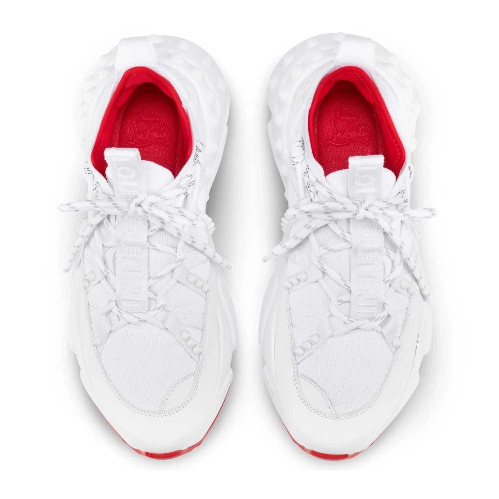 Discount Christian Louboutin Trailnrun Men Running Sneakers White Outlet Sale