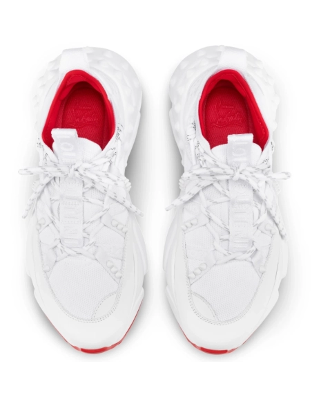 Discount Christian Louboutin Trailnrun Men Running Sneakers White Outlet Sale