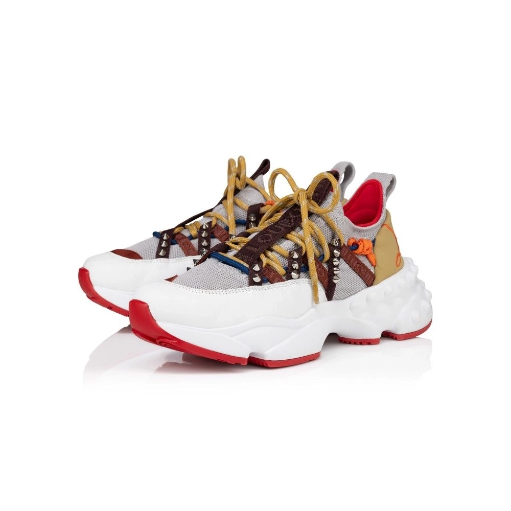 Knockoff Christian Louboutin Trailnrun Running Sneakers Calf Leather Suede And Fabric Goose