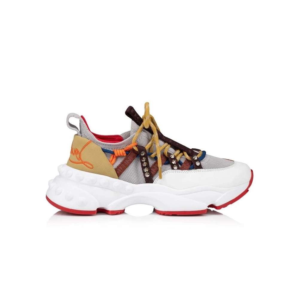 Knockoff Christian Louboutin Trailnrun Running Sneakers Calf Leather Suede And Fabric Goose