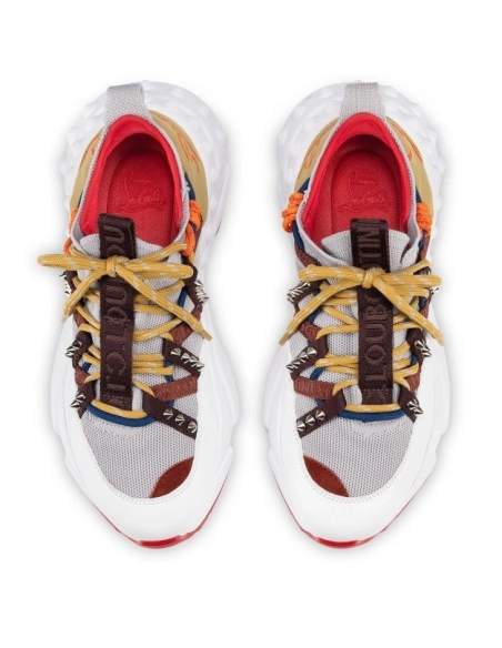 Knockoff Christian Louboutin Trailnrun Running Sneakers Calf Leather Suede And Fabric Goose