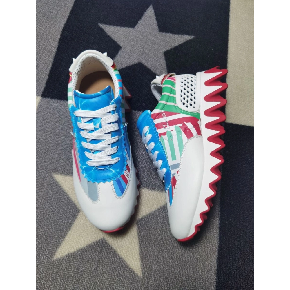 Cheap Christian Louboutin Loubishark Donna Flat Men Sneakers Calf Leather Multicolor Outlet Sale
