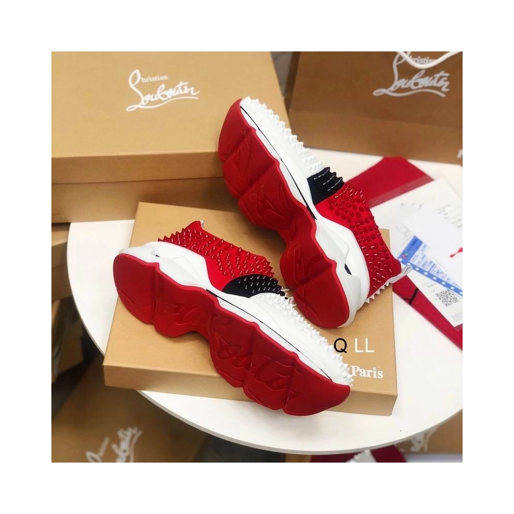 Discount Christian Louboutin Spike Sock Sneakers Neoprene Multicolor Outlet Online