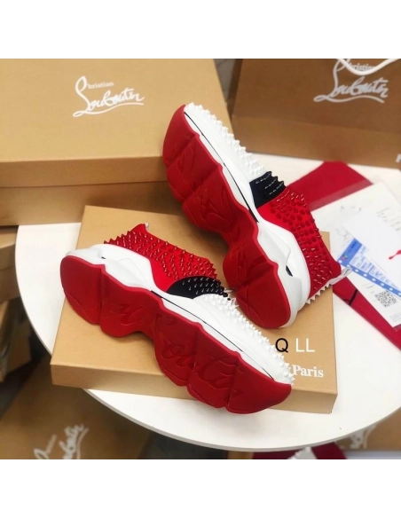 Discount Christian Louboutin Spike Sock Sneakers Neoprene Multicolor Outlet Online