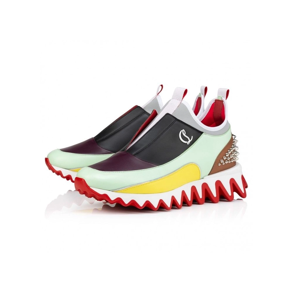 Cheap Christian Louboutin Sharkyloub Sp Spikes Sneakers Multicolor Sale Online, Discount CL Shoes Outlet
