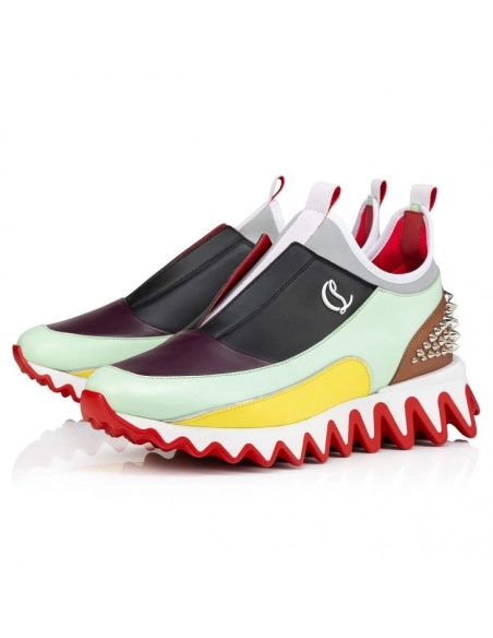 Cheap Christian Louboutin Sharkyloub Sp Spikes Sneakers Multicolor Sale Online, Discount CL Shoes Outlet