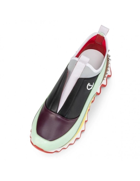 Cheap Christian Louboutin Sharkyloub Sp Spikes Sneakers Multicolor Sale Online, Discount CL Shoes Outlet
