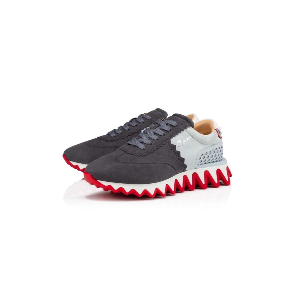cheap Christian Louboutin Runner Loubishark Flat Islande/ecume Kid Sneaker sale