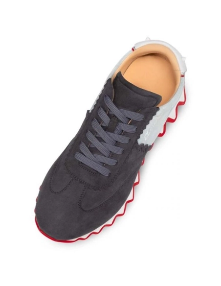 cheap Christian Louboutin Runner Loubishark Flat Islande/ecume Kid Sneaker sale