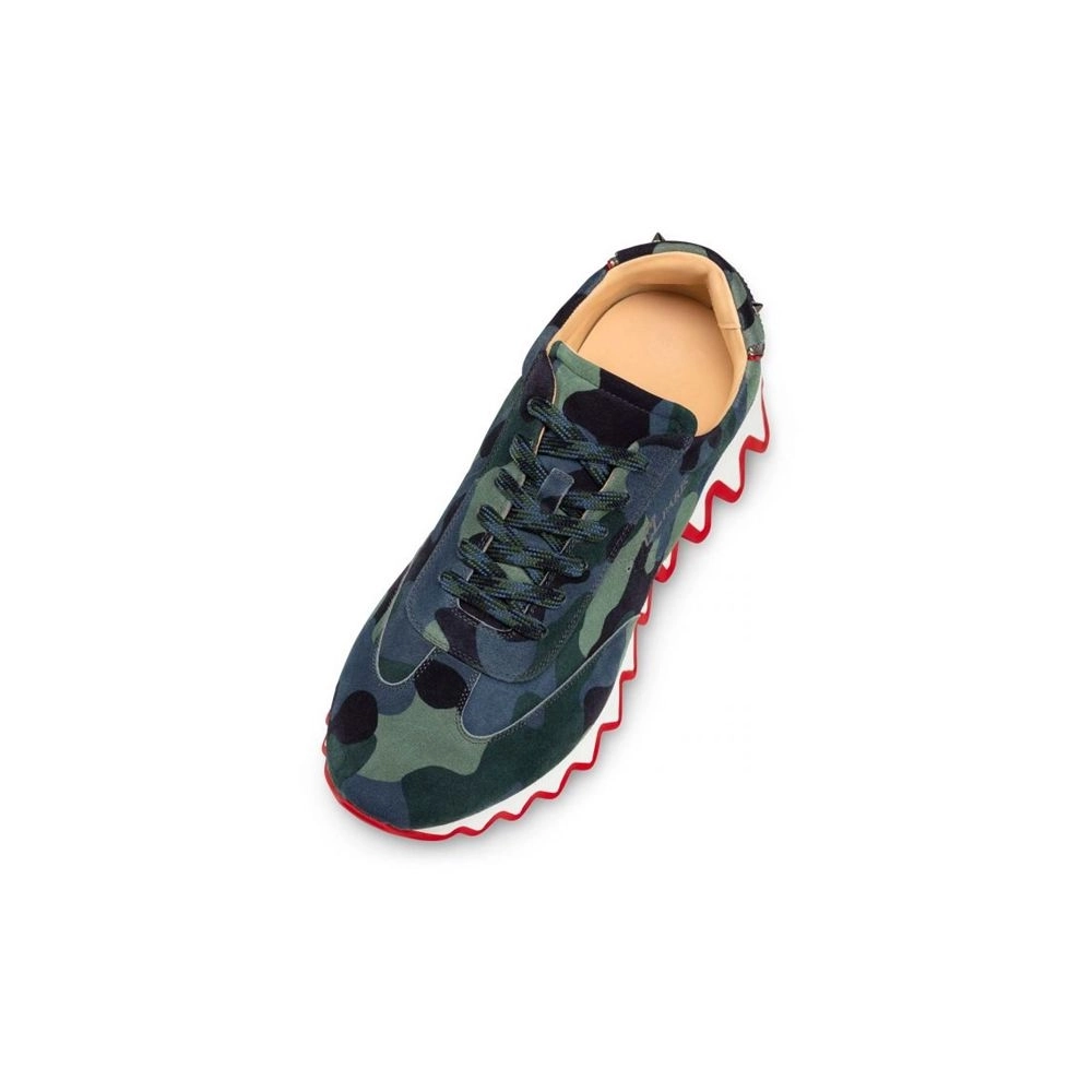 cheap Christian Louboutin Runner Loubishark Multi Veau Velours Sneaker sale