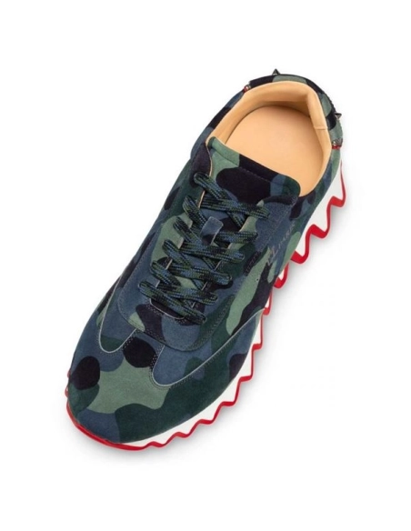 cheap Christian Louboutin Runner Loubishark Multi Veau Velours Sneaker sale