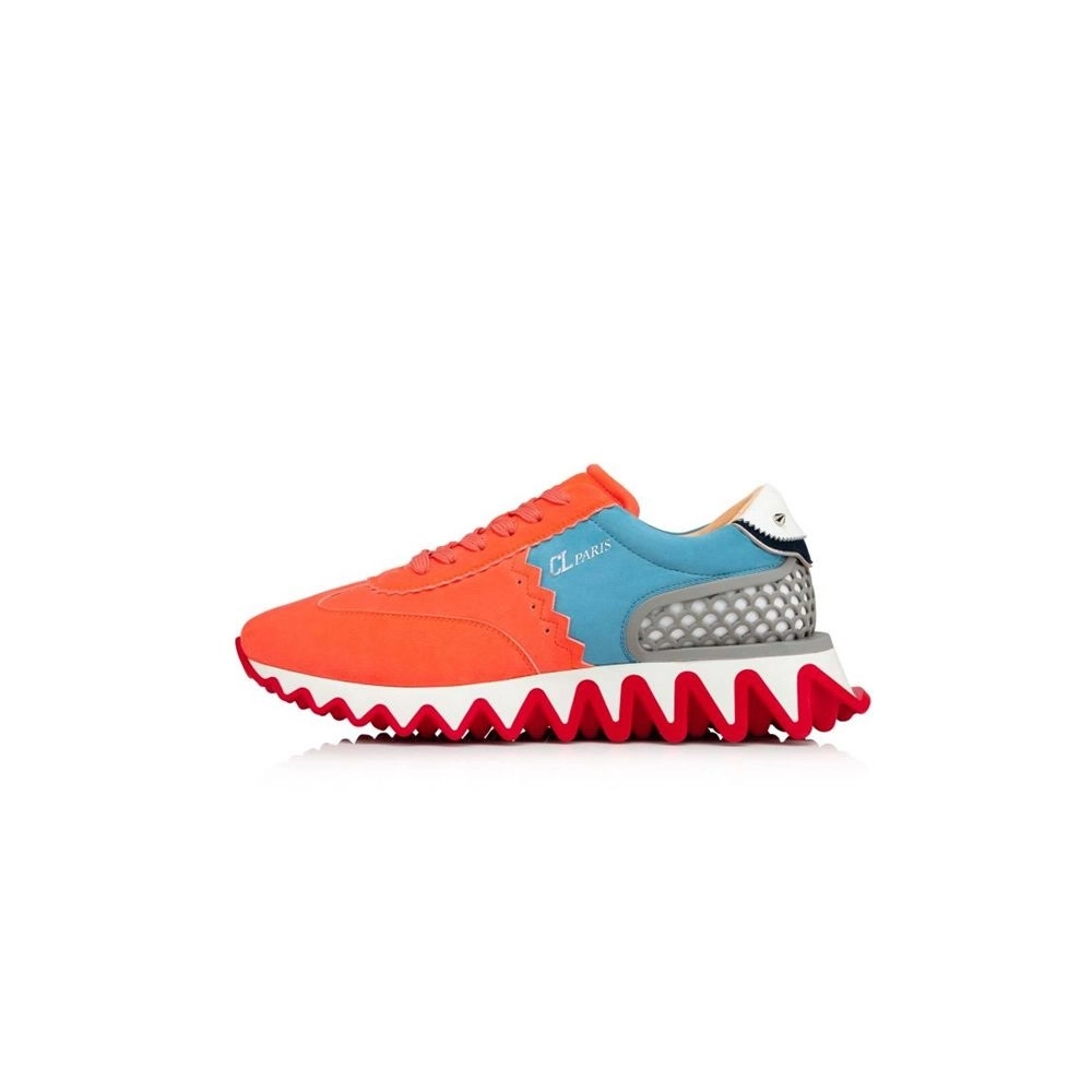 cheap Christian Louboutin Runner Loubishark Drag/panorama Veau Velours Sneaker sale