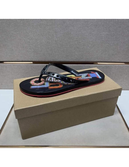 Discount Christian Louboutin Men Spike Flip Flop Outlet Online, Cheap CL Shoes