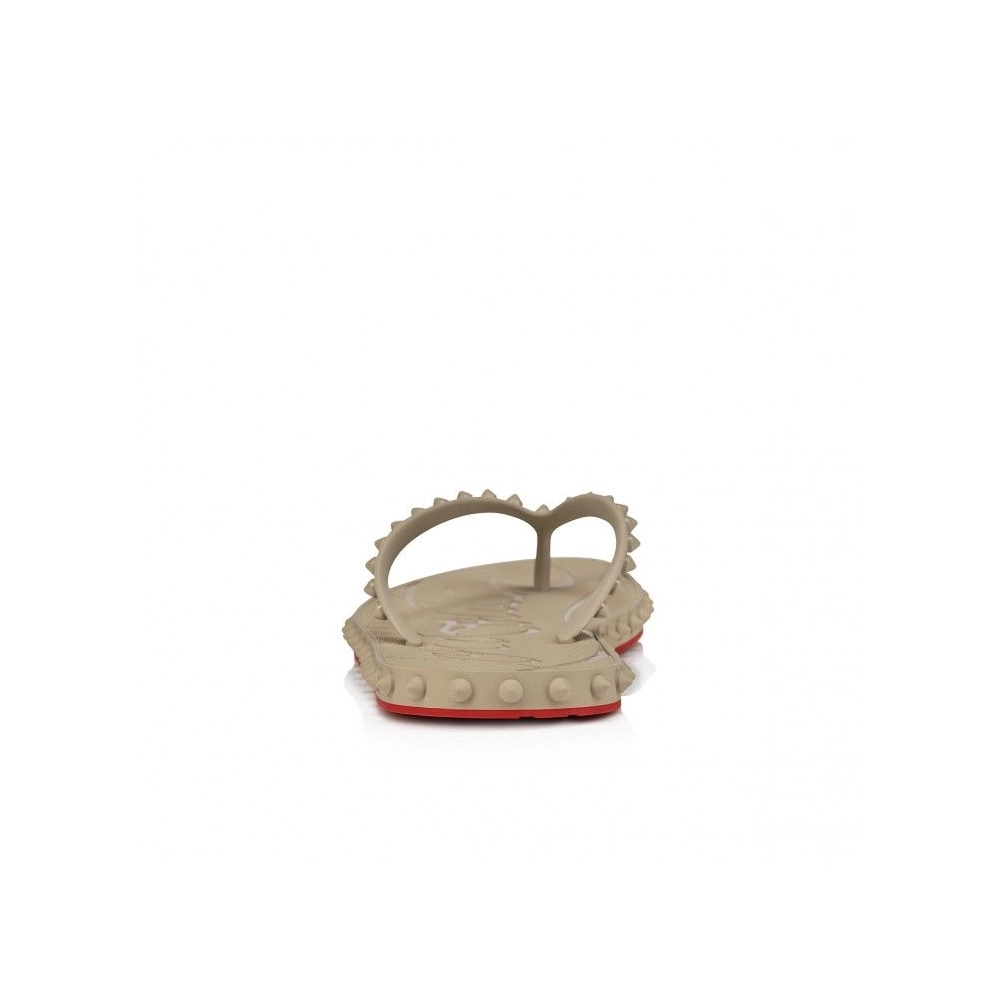 Knockoff Christian Louboutin Super Loubi Flip Mules Rubber Saharienne, Fake Christian Louboutin Shoes