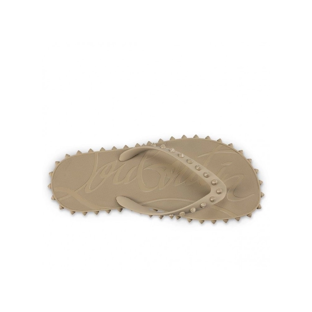 Knockoff Christian Louboutin Super Loubi Flip Mules Rubber Saharienne, Fake Christian Louboutin Shoes