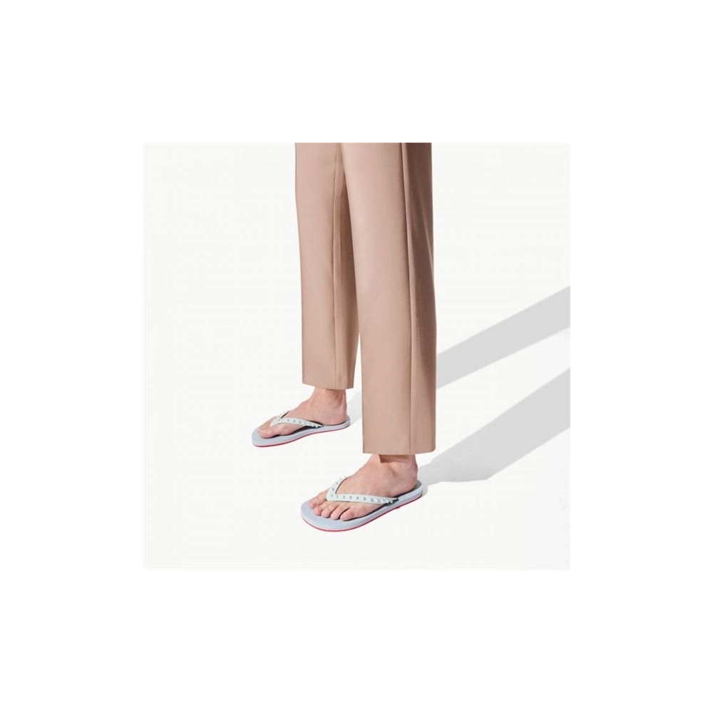 cheap Christian Louboutin Loubi Ecume Gomme Flip Flop sale