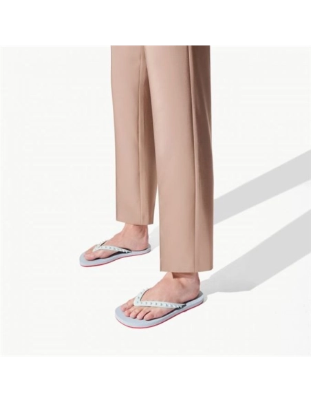 cheap Christian Louboutin Loubi Ecume Gomme Flip Flop sale
