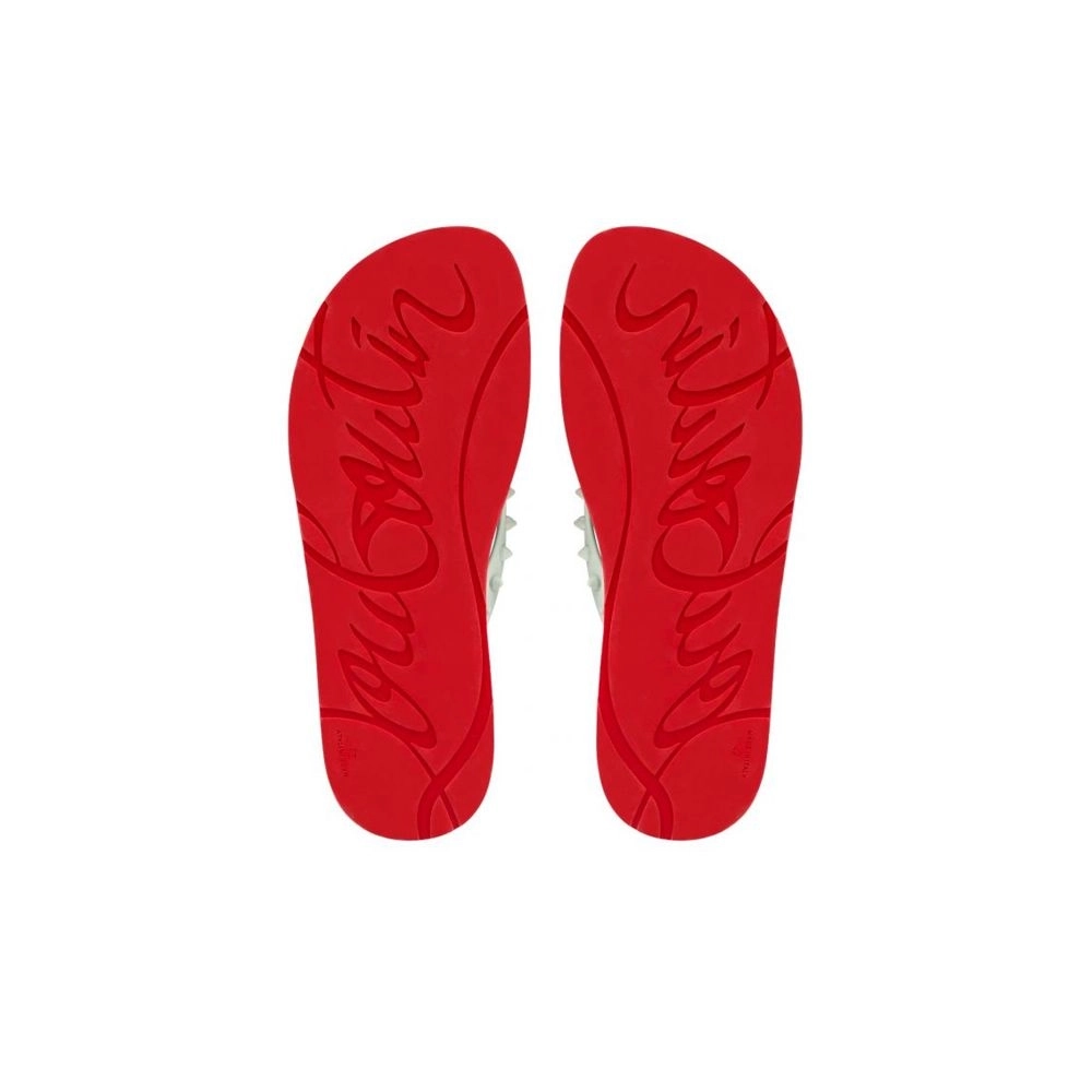 cheap Christian Louboutin Loubi Ecume Gomme Flip Flop sale