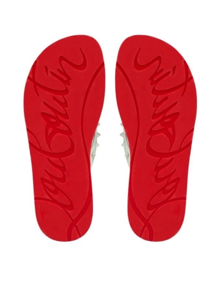cheap Christian Louboutin Loubi Ecume Gomme Flip Flop sale