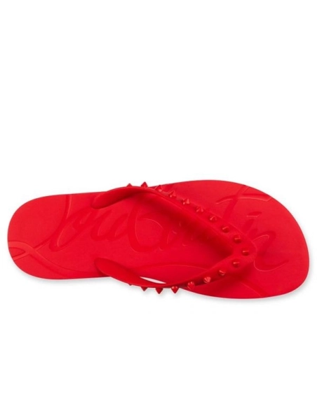 cheap Christian Louboutin Loubi Rubber Flip Flop sale