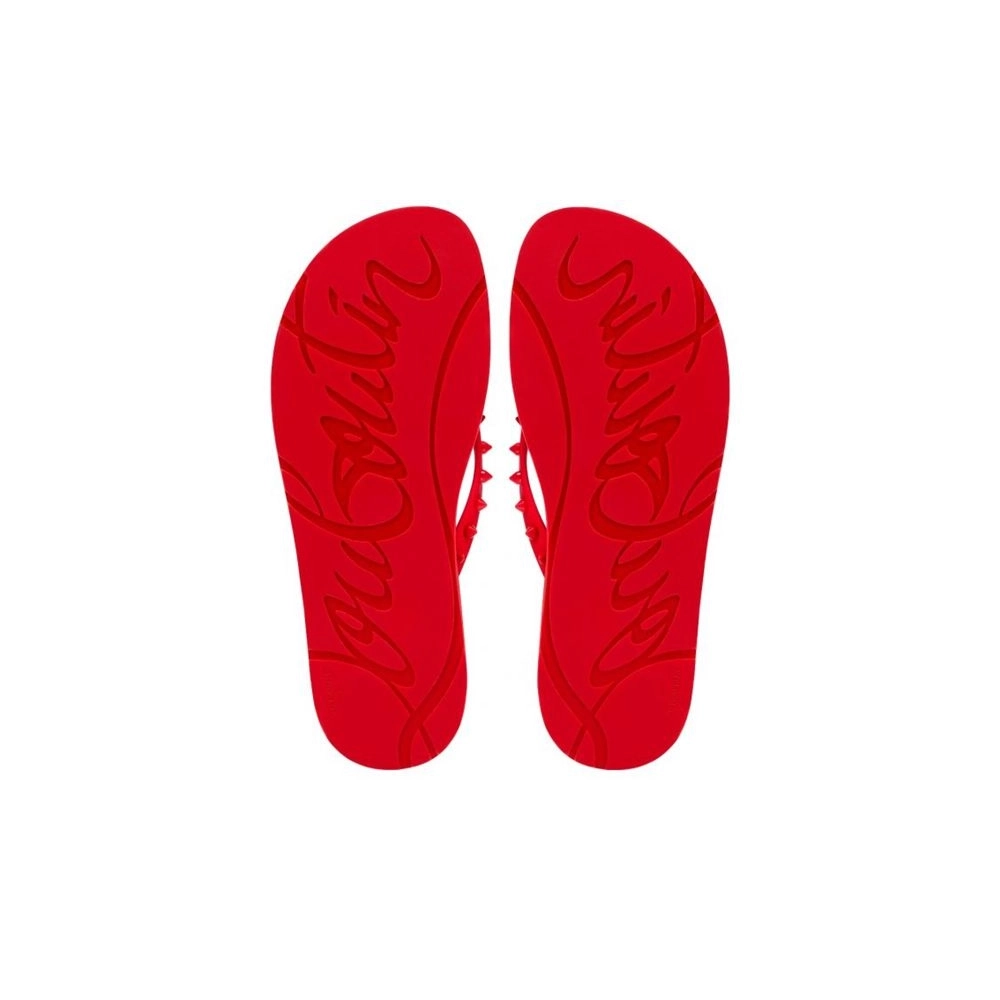 cheap Christian Louboutin Loubi Rubber Flip Flop sale