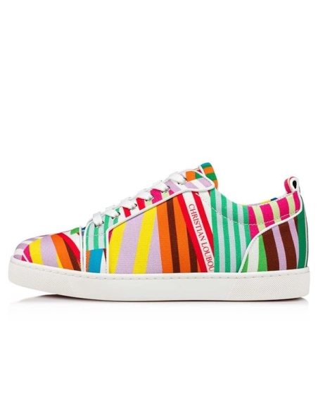 Christian Louboutin Louis Junior Multi/bianco Cotton