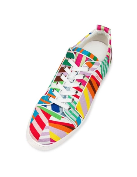 Christian Louboutin Louis Junior Multi/bianco Cotton