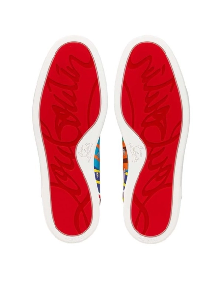 Christian Louboutin Louis Junior Multi/bianco Cotton