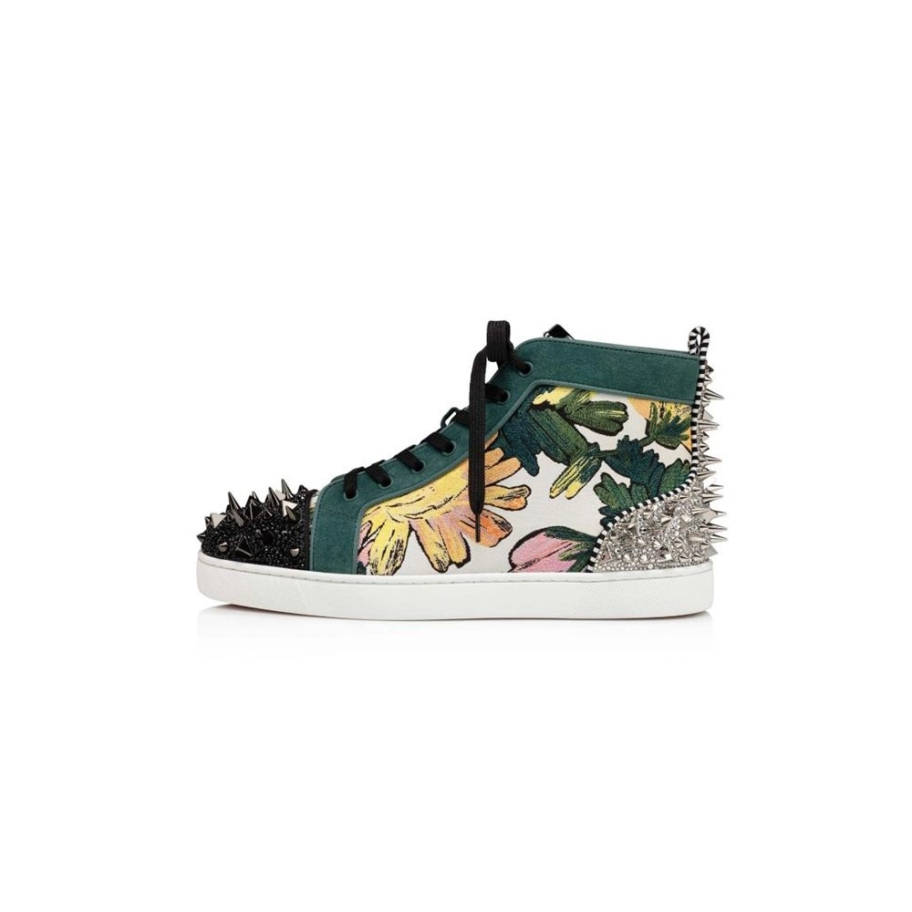 cheap Christian Louboutin High top Lou Pik Pik Strass Orlato Version Multi Fabric sale
