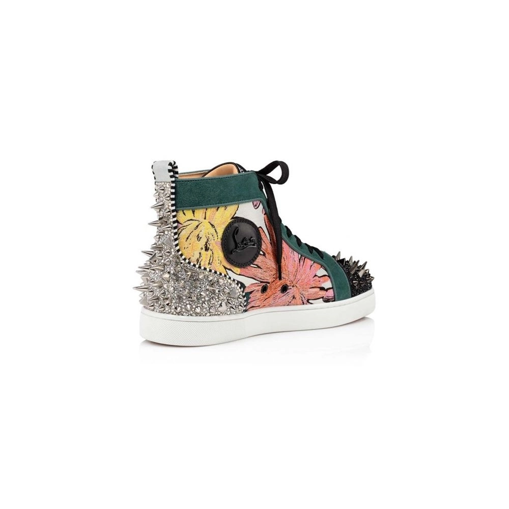 cheap Christian Louboutin High top Lou Pik Pik Strass Orlato Version Multi Fabric sale