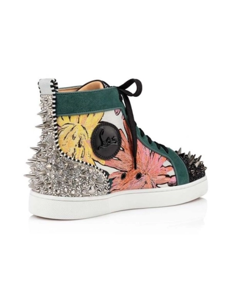 cheap Christian Louboutin High top Lou Pik Pik Strass Orlato Version Multi Fabric sale