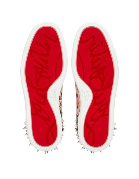 cheap Christian Louboutin High top Lou Pik Pik Strass Orlato Version Multi Fabric sale