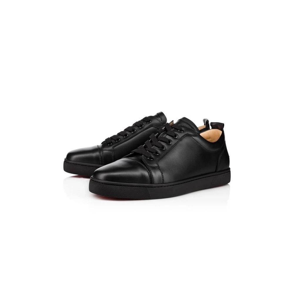 cheap Christian Louboutin Louis Junior SP Black/black Calf Sneaker sale