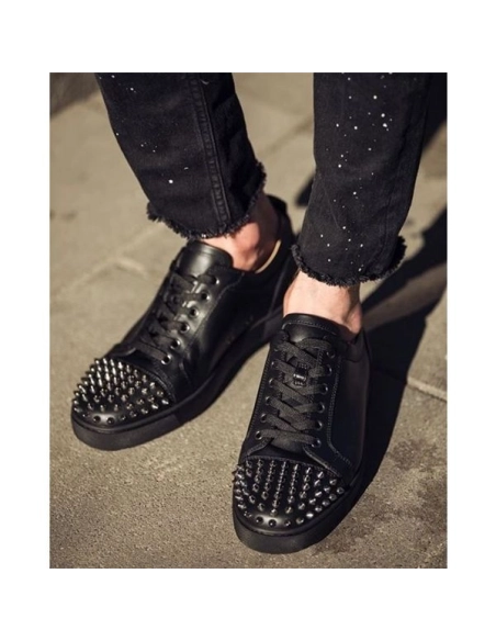 cheap Christian Louboutin Louis Junior SP Black/black Calf sale